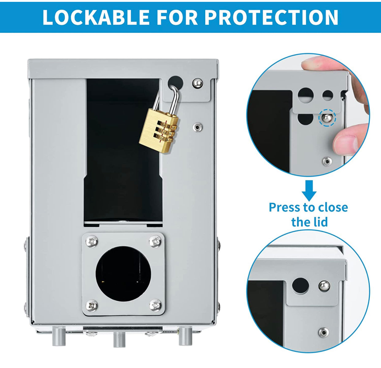 30 Amp RV Power Outlet Box مخرج كهرباء ثابت