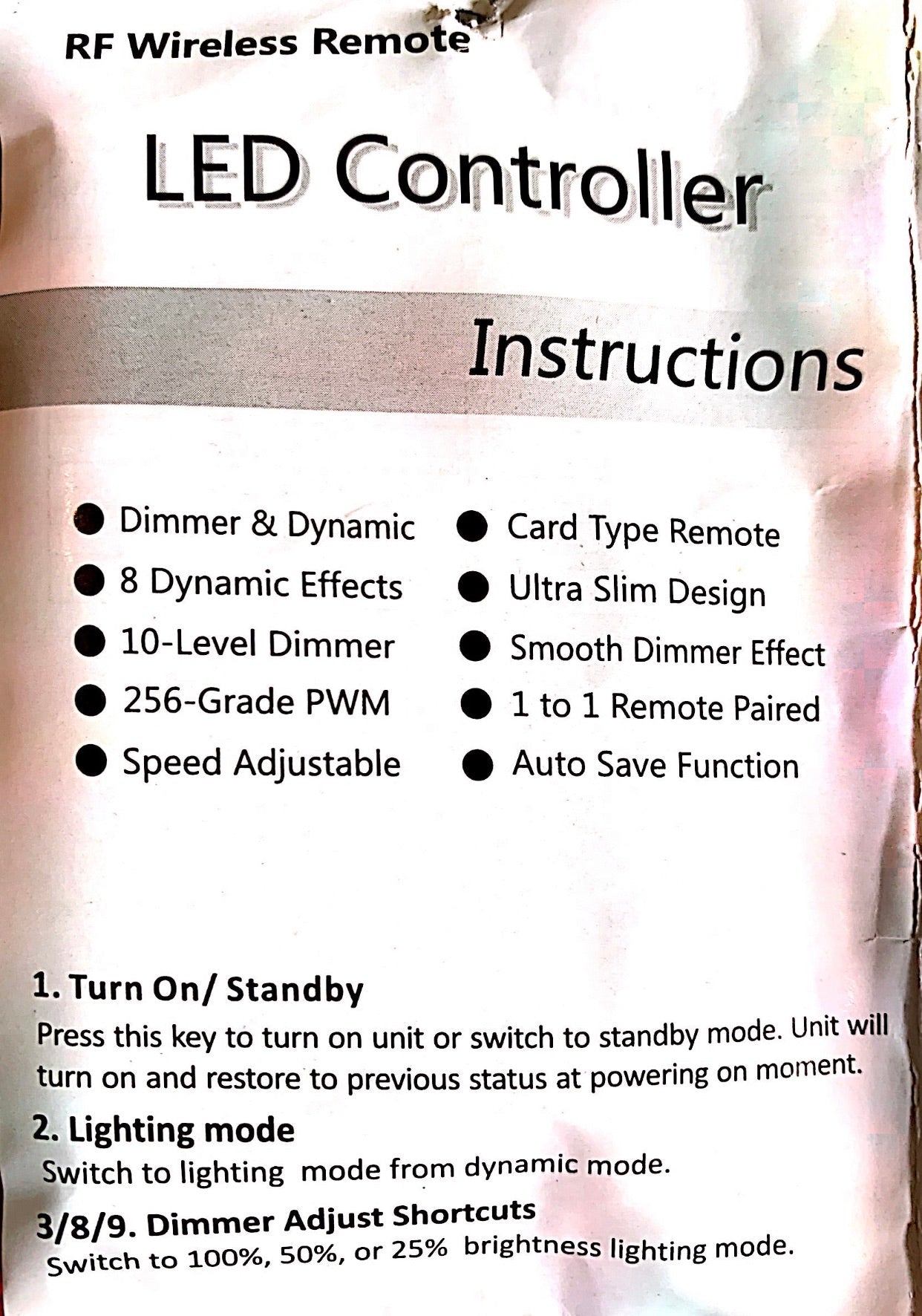رموت تحكم بالليتات REMOTE FOR LIGHTS