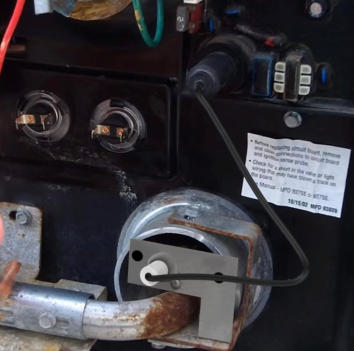 Water Heater Spark & Sensor Electrode Igniter شعلة سخان الماء