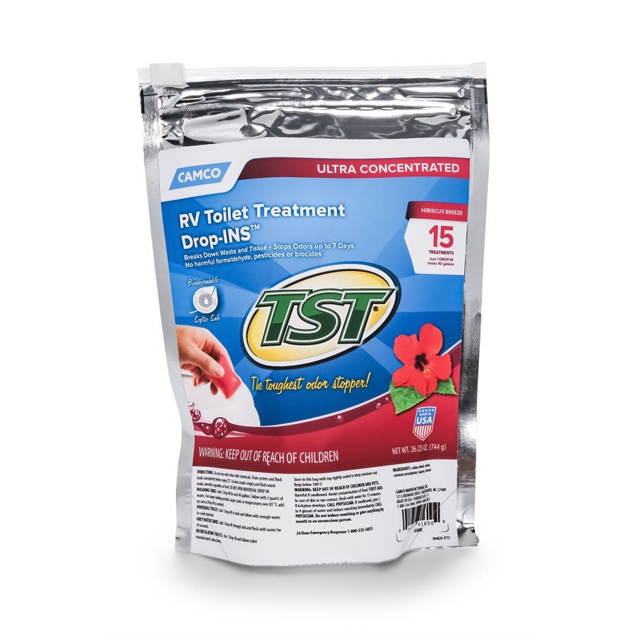 TST Hibiscus Breeze 15 bag محلول خزان الصرف الصحي نسيم الكركديه