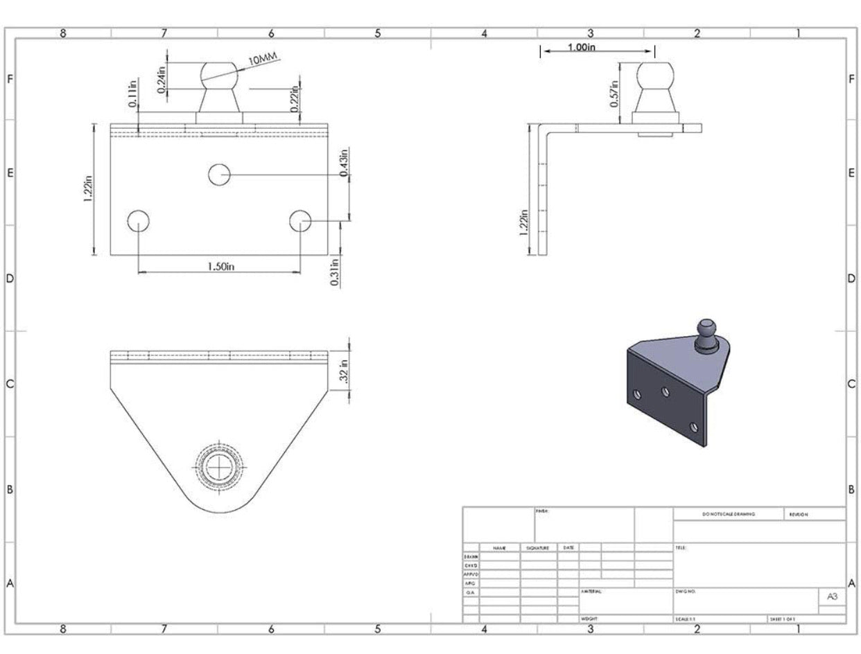 Stud Bracket قواعد معاون الباب