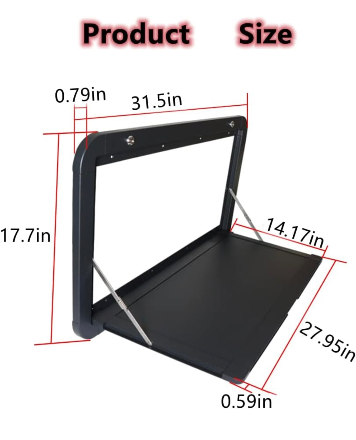 Foldable Tables with Light black طاولة
