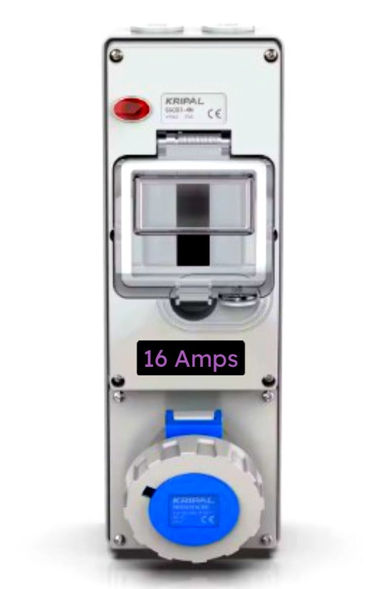 16 Amps Electric Outlet with breaker مخرج كهرباء