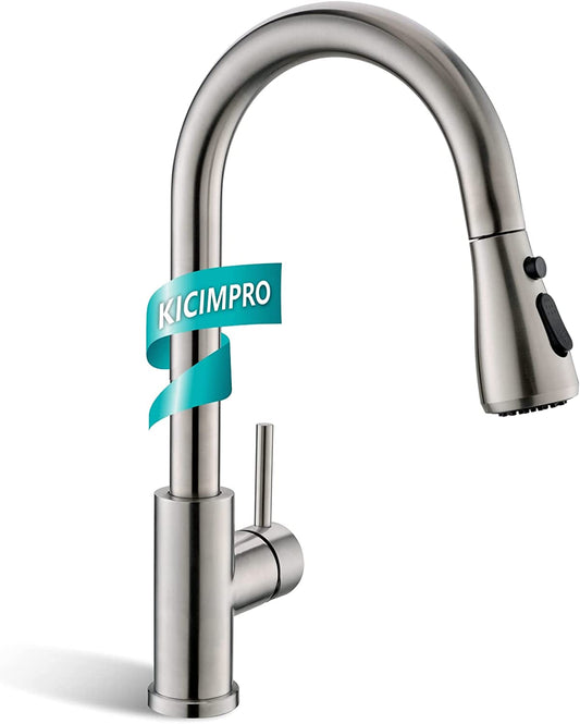 Kitchen Faucet with Pull Down Sprayer Nickel خلاط المطبخ