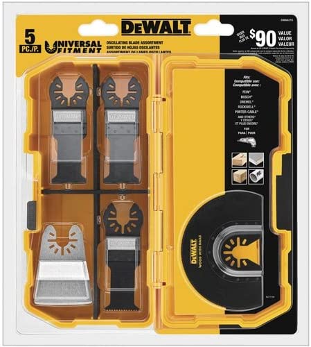 DEWALT Oscillating Tool Blades Kit, 5-Piece