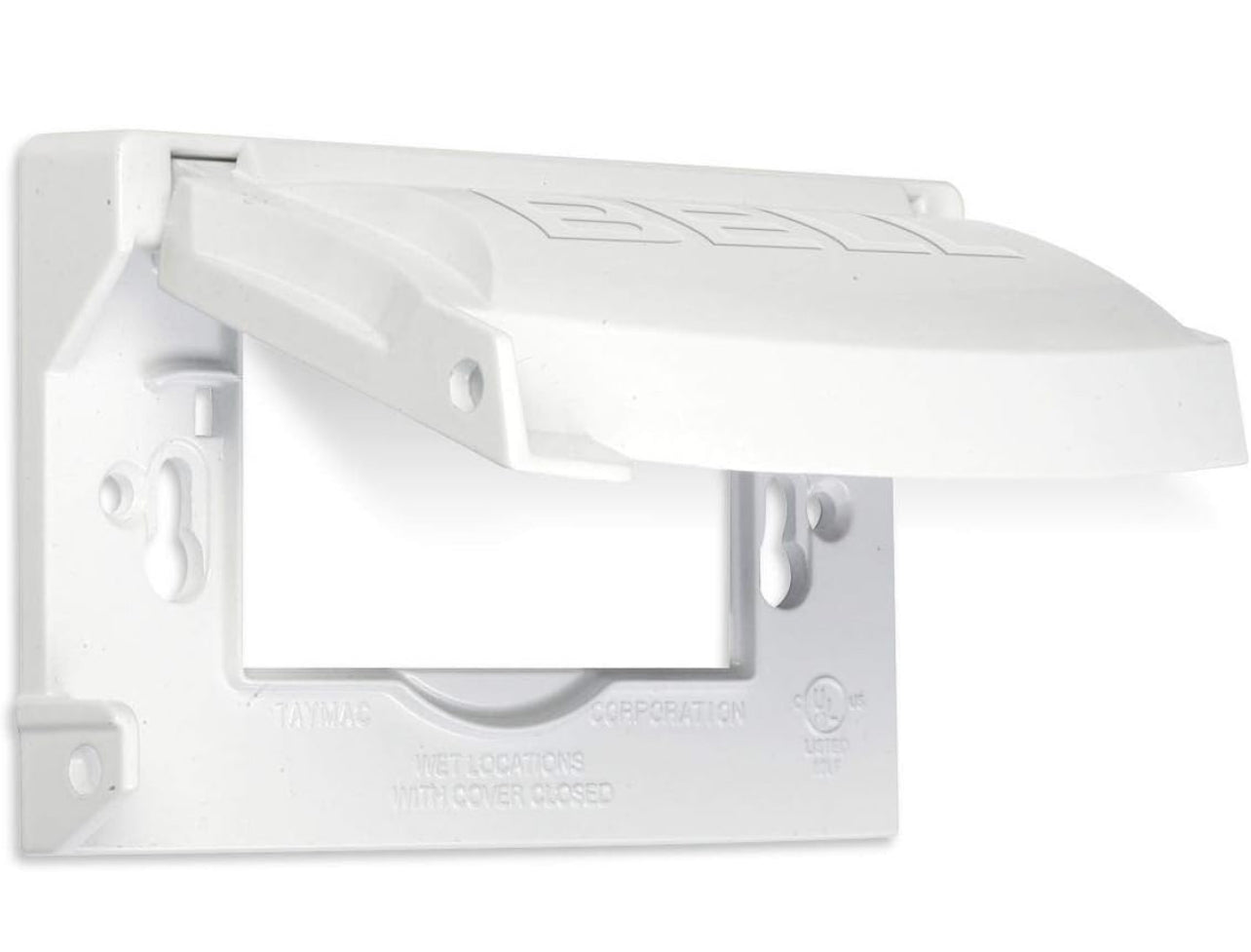 Dual Outlet Cover White غطاء بلاك الكهرباء الخارجي￼