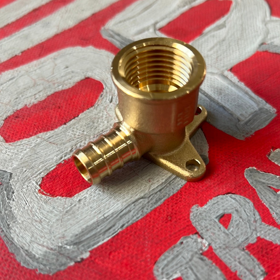 Pex Elbow Brass Crimp Fitting 1/2 Inch x 1/2 Inch Female NPT وصلة ماء
