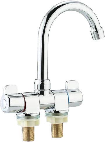 RV FAUCET ROTATING TWO HANDEL تدوير الصنبور