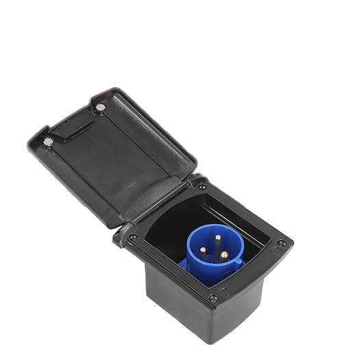 Electric socket 16A black مدخل كهرباء