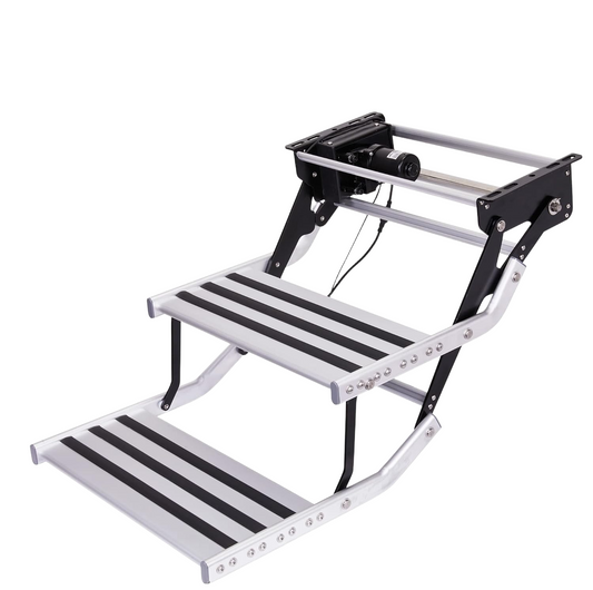 12 V Aluminum Entry 2 Step WITH STEP MOTOR سلم المدخل