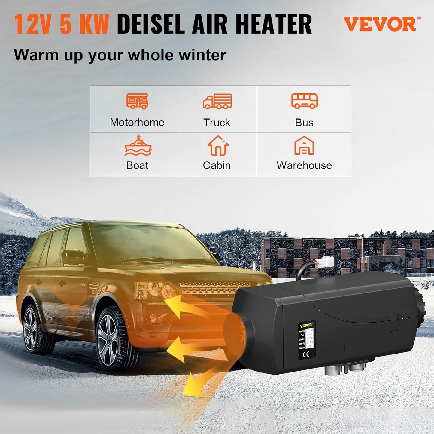 12Volt 5KW  Diesel Heater دفاية ديزل متنقلة
