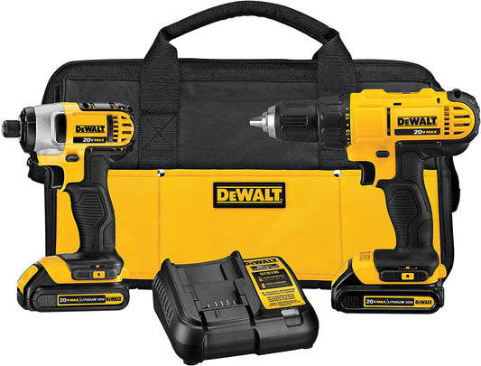 DEWALT 20V MAX Cordless Drill Combo Kit 2-Tool