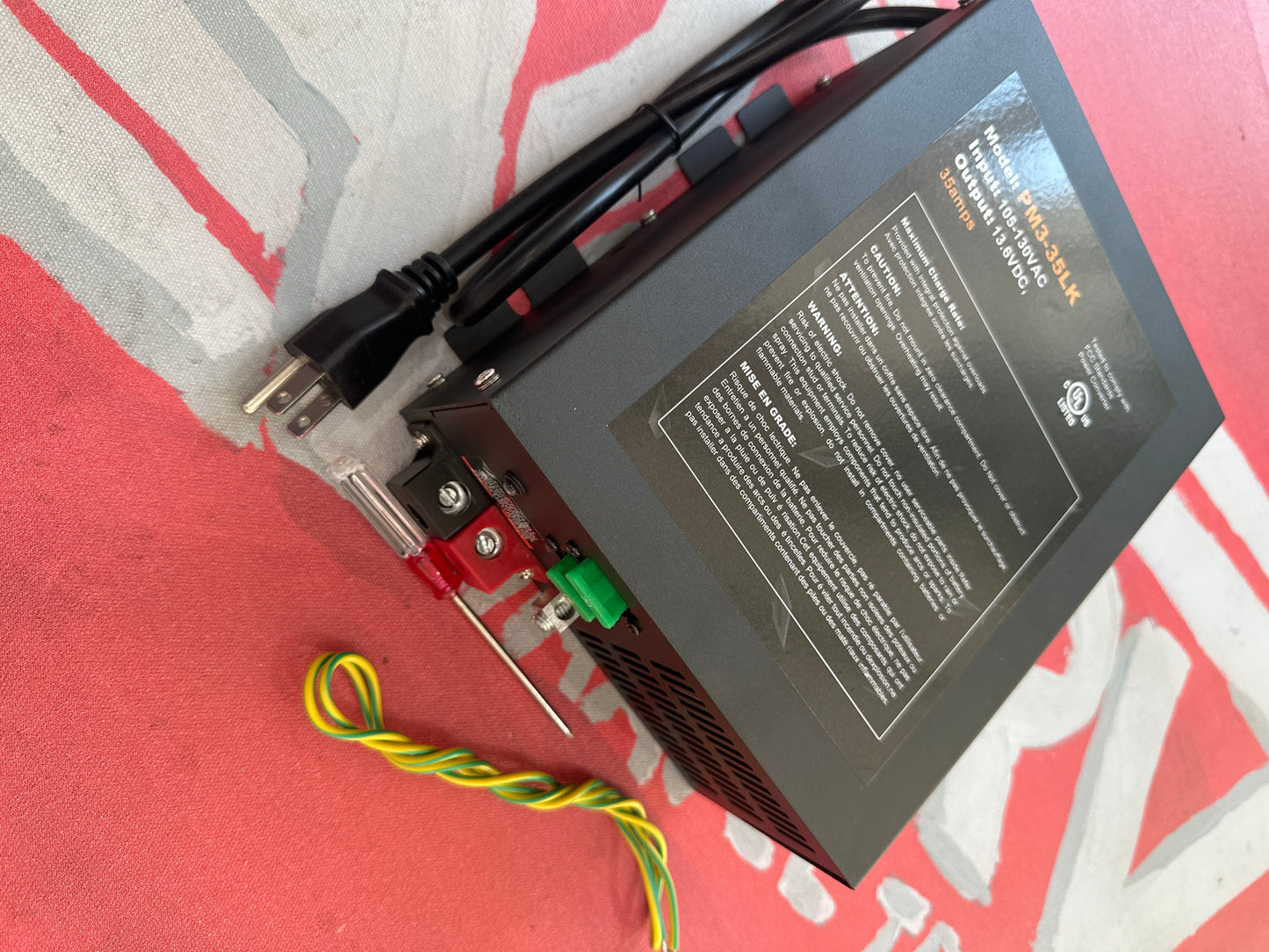Power converter & Battery charger 35 Amps شاحن بطاريات