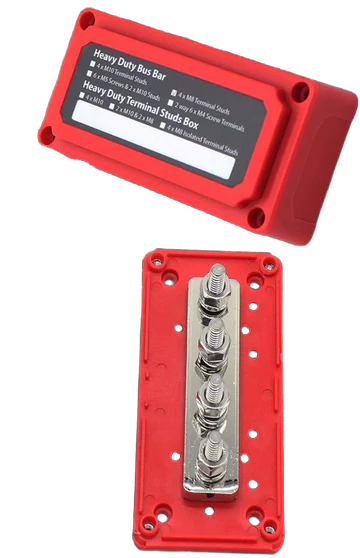 300A DC Bus Bar Heavy Duty Power Distribution Red صندوق الحافلة
