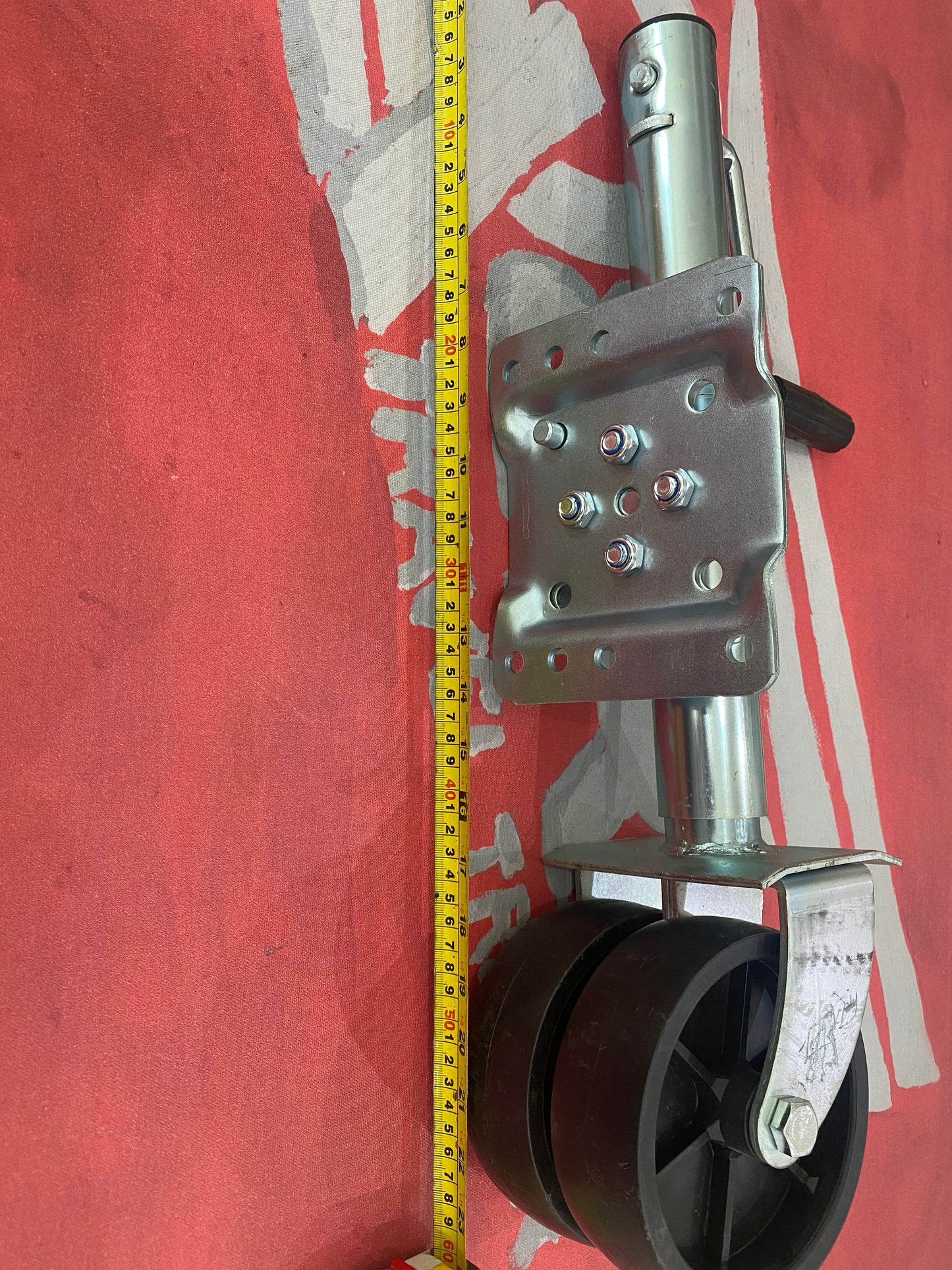 Front Jack double wheels 2000 pounds جيك