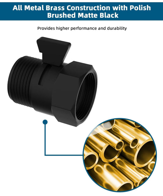 Water flow control black محبس ماء
