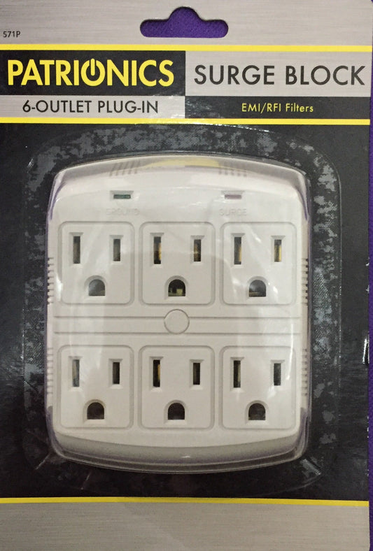 6 OUTLET PLUG INموزع كهرباء مباشر