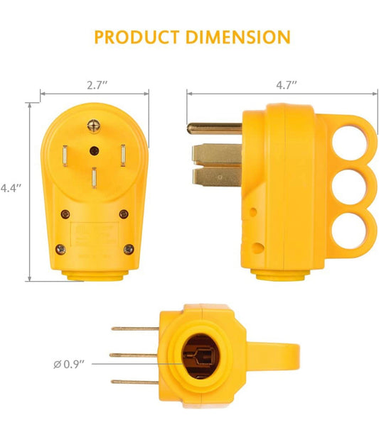 RV 50 Amp Male مستقبل كهرباء