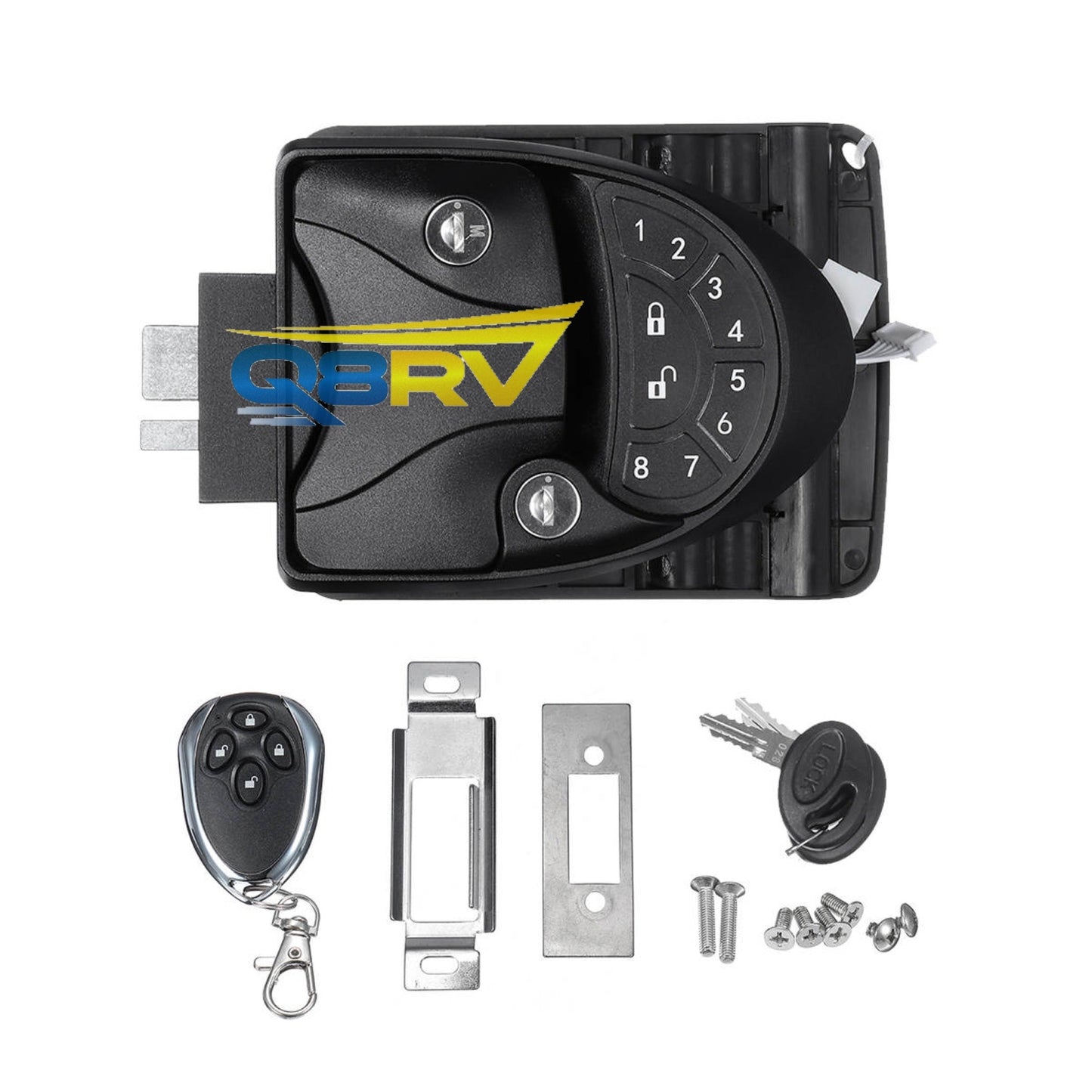 Wireless door RVLock قفل مقطورة إكتروني